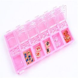 Storage Boxes & Bins 12 Slots Plastic Diamond Jewelry Box Diamant Craft Beads Display Case Container Organizer Nail Art Tools