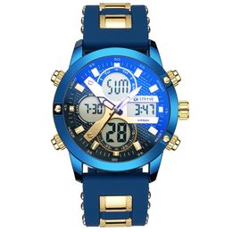 Wristwatches 2023 STRYVE Multi-function LED Digital Sports Watch Men Analogue 50M Waterproof Chronograph Relogio With Gift Box