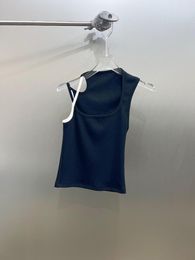 Women's Tanks 2023SS Summer Fashion Sexy Women High Quality Black Slim Tank Tops Female Chic Vest Tee Ddxgz2 2.23