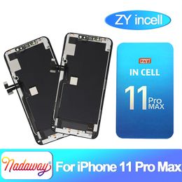ZY Incell for iPhone 11 Pro Max LCD Screen 11PM OLED Display Touch Digitizer Assembly Replacement Support IC Transplant