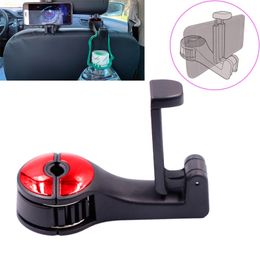 Car Rear Seat Mobile Phone Holder Car Phone Stand Universal Bracket Head Pillow Back Hook Mobile Phone Holders 2 In 1 Interior