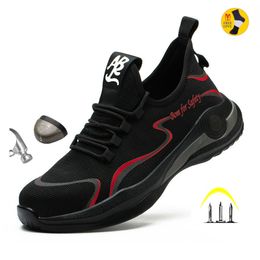 Dress Shoes Staleneus Lightweight Work For Men Steel Toe Sneakers Male Safety Indestructible Construction Security Boots 230329