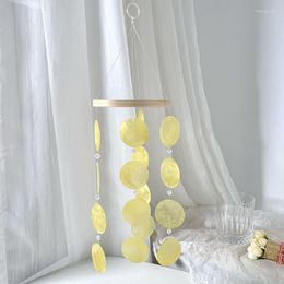 Decorative Figurines Balcony Wndowsill Fengling INS Simple Shell Bedroom Pendant Color Mirror Homestay Hanging Decoration Po Props