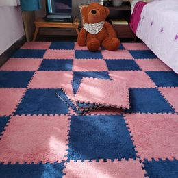 Carpets 30CMx30CM 1pcs Living Room Bedroom Children Soft Patchwork Mat Magic Cube Slip-resistant Carpet Fashion Climbing Baby