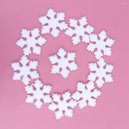 Christmas Decorations 8pcs Snowflake Decor Glass Window Ornaments Supplies Layout Decorative For Shopping Mall