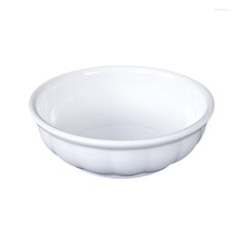 Bowls White Tableware Plastic Bowl Imitation Porcelain Large Commercial Soup Pot Big