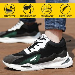 Dress Shoes Work Safety men Steel Toe AntiSmashing AntiPuncture Soft Light Comfortable Protective Boots women Sneaker 230329