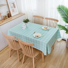Table Cloth Simple Style Sub-PVC Tablecloth Restaurant Kitchen Picnic Waterproof And Heat-proof Oil-proof Coffee Pad Household
