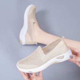 Dress Shoes Women's Shoes Summer Comfort Plus Size Ladies Mesh Breathable Sneaker Socks Women Light Casual Sports Shoes Flat Women Loafers AA230328