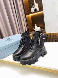 Women Designers Rois Boots Ankle Martin Boots and Nylon Boot military inspired combat boots nylon bouch attached to the ankle with bags 898797