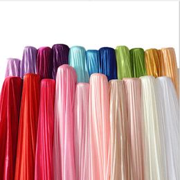 Wedding background wall stage decoration silk Width Satin Fabric Solid Colour Cloth Performance Clothing