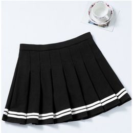 Skirts Women Pleat Harajuku Preppy Style Plaid Mini Cute Japanese School Uniforms Ladies Jupe Kawaii Saia Faldas 230329