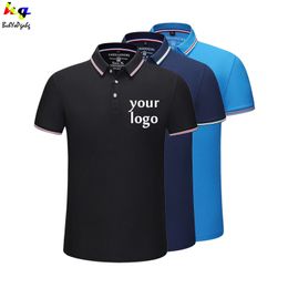 Mens Polos CustomizedDIY shirt design men and women casual shortsleeved Polo advertising top 230329