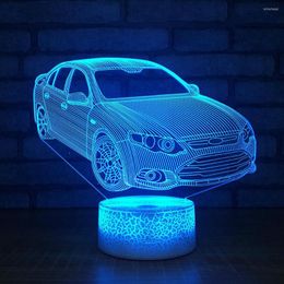 Night Lights Bridge Car Led Light 7 Color Change 3d Lamp Creative Activities Gift Customized Small Table