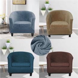 Chair Covers Leisure Velvet Club Bath Tub Armchairs Non Slip Sofa Stretch Slipcovers Couch Cover With Seat Cushion Counter