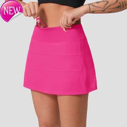 Women's Tracksuits Lu women yoga tennis pace rival skirt Pleated Gym Clothes Womens Designer Clothing outdoor sport Running Fitness Golf Pants Shorts SportsESS
