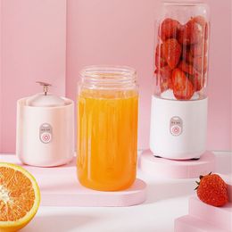 Portable Mixer USB Electric Fruit Juicer Handheld Smoothie Maker Blender Stirring Rechargeable Mini Food Processor Juice Cup Kitchen Tools DHL Free