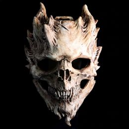 Party Masks Terror Halloween Skull Mask Skull Warrior Mask Death Skull Terror Mask Demon Party Z9E1 230329