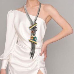 Chains Multilayer Rubber Long Tassel Necklaces For Women Gothic Colourful Sweater Chain Pendant Jewellery Vintage Choker Necklace Gift