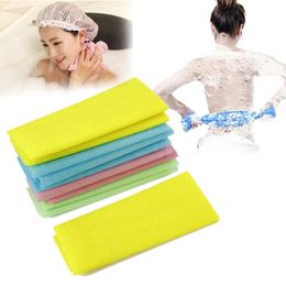 Nylon Sponges Japanese Exfoliating Beauty Skin Bath Shower Wash Cloth Towel Back Scrub Towel Sponge & Scrubbers