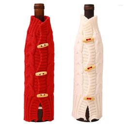 Christmas Decorations Sweater Wine Bottle Covers Gifts Home Xmas Party Decor Decoration Supplies 05