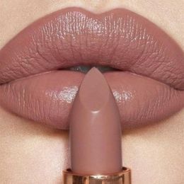 Lip Gloss 6 Colors Waterproof Nude Matte Lipsticks Stick Not Fading Sexy Red Pink VelvetMakeup Cosmetic Batom