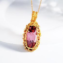 Pendant Necklaces Women's Neck Pendants Made With Crystals From Austria Trendy Handmade Anniversary Party Jewellery Accessories Gifts