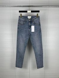 Men's Jeans TB Brand Jeans Men Pappy Label Wash Cotton Denim Trousers Male Slim fit Blue Pancil Pants Cow Boy Couple Wears Clothes 230329