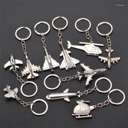 Keychains For Men Car Bag KeyRing Air Plane Model Fighter Toy Aircrafe Travel Fashion Gifts Miri22