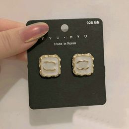 Fashion Simple Sweet Style Letter Designer Stud Earrings Brand Earring For Women Party Jewellery Accessory Wedding Gifts