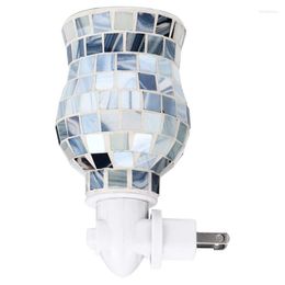 Night Lights Mosaic Creative Light Melting Wax Essential Oil Lamp Wall-Mounted Home US Plug