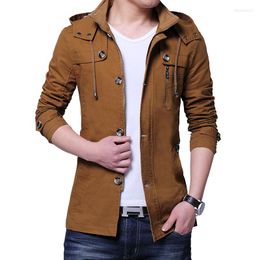 Men's Jackets Treesolo Men's Clothes Fit Windproof Hombre Smart Casual Overcoat Coats Winter Female Hats Windbreaker Plus Size