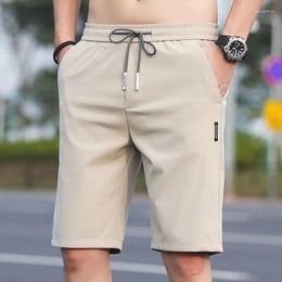 Men's Shorts Brand 2023 Summer Casual White Men's Basic Short Korean Slim Cotton Versatile Fashion Mens Beach Pants