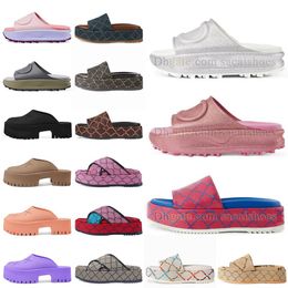 luxurys platform sandals designer mens womens flat slippers famous foam wedge sandale summer slides metallic sliver glitter pink new indoor outdoor coach sandalen