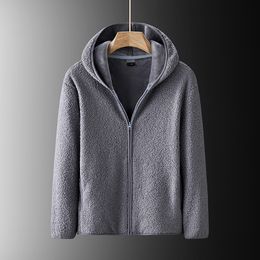 Men's Jackets Outdoor Sports Leisure Plush Thickened Jacket Korean Fashion Trend Men'S Multifunctional Hooded Warm Fleece Coat 230329