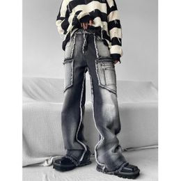 Mens Pants Y2K Man Streetwear Techwear Cargo Korean Harajuku Straight Casual for Men Sweatpants Wide Leg Joggers Trousers Clothes ins 230329