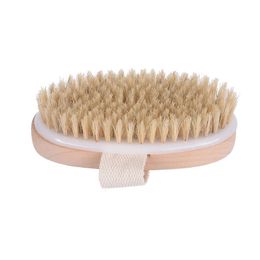 فرشاة جافة الجسم الفرشاة الطبيعية Bristle Soft Spa Brush Bath Massager Home Exfoliating Scrub Scrub Scrub Scrub Brushes Jy1060