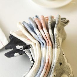 Women Socks Korean Cute Fashion Cartoon Alpaca Short Breathable Cotton