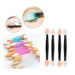 Nail Art Brush Disposable Double Sides Sponge Bulk Holographic Chrome Mirror Nail Powder Brushes Manicure