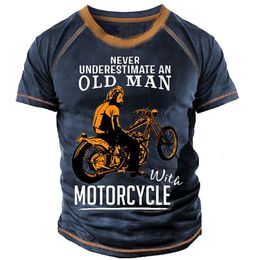 Mens TShirts Summer Vintage Motorcycle TShirt For Men Fashion Print Crew Neck Short Sleeve Top Isle of Man TT Mens Oversized Apparel Tees 230329