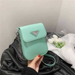 2023 Designer bag super low This popular summer simple fashion chain small square texture mobile phone bag