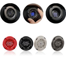 Car Motorcycle Engine Start Stop Button Cover Ignition Switch Rotatable Protection Cap Interior DecoratIon Decor Car Accessories