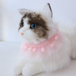 Cat Collars & Leads Lovely Practical Kitten Dogs Lace Collar Skin Friendly Necklace Adorable Pet Product