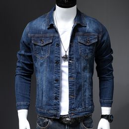 Men's Jackets Autumn and Winter Men's Plus Size 4XL Slim Denim Jacket Casual Men Buttons Casual Personality Fashion Jeans Jacket 230329