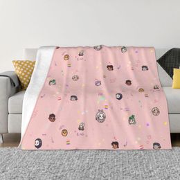 Blankets Printed Television Series Blankets Comfortable Soft Flannel Sprint Throw Blanket for Sofa Office Bedroom 230329