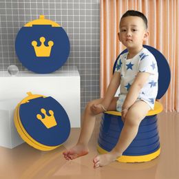 Travel Potties 2 In 1 Portabel Toilet Bayi Lipat Potty Seat Anak Pot Pelatihan Perempuan Laki laki Drop 230328