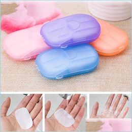 Soaps Disinfecting Soap Paper Sheets Convenient Washing Hand Bath Flakes Mini Cleaning Sheet Travel Disposable Flake Drop Delivery H Dhbrl