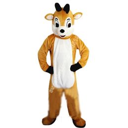 Super Cute Christmas Elk Mascot Costume Top Cartoon Anime theme character Carnival Unisex Adults Size Christmas Birthday Party Outdoor Outfit Suit