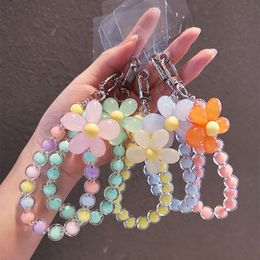 Cell Phone Straps Trendy Beads Mobile Phone Chain Women Girls Cellphone Strap Anti-Lost Lanyard Hanging Cord Jewellery Bracelet Keychain