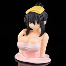 Cute Chest Shaking Girls Car Ornaments Cartoon Kawaii Anime Statue Car Dashboard Sexy Doll Figurine Car Decorations